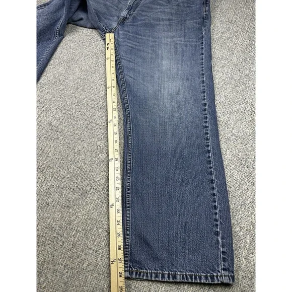 Levis 559 Jeans Mens 40x30 Relaxed Straight American Workwear Denim Wash - Picture 3 of 12
